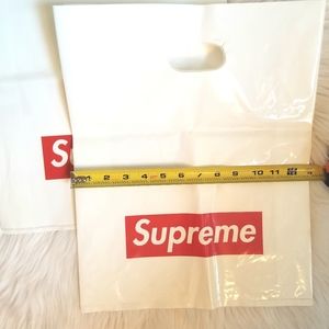 4 authentic Supreme NYC shopping bags